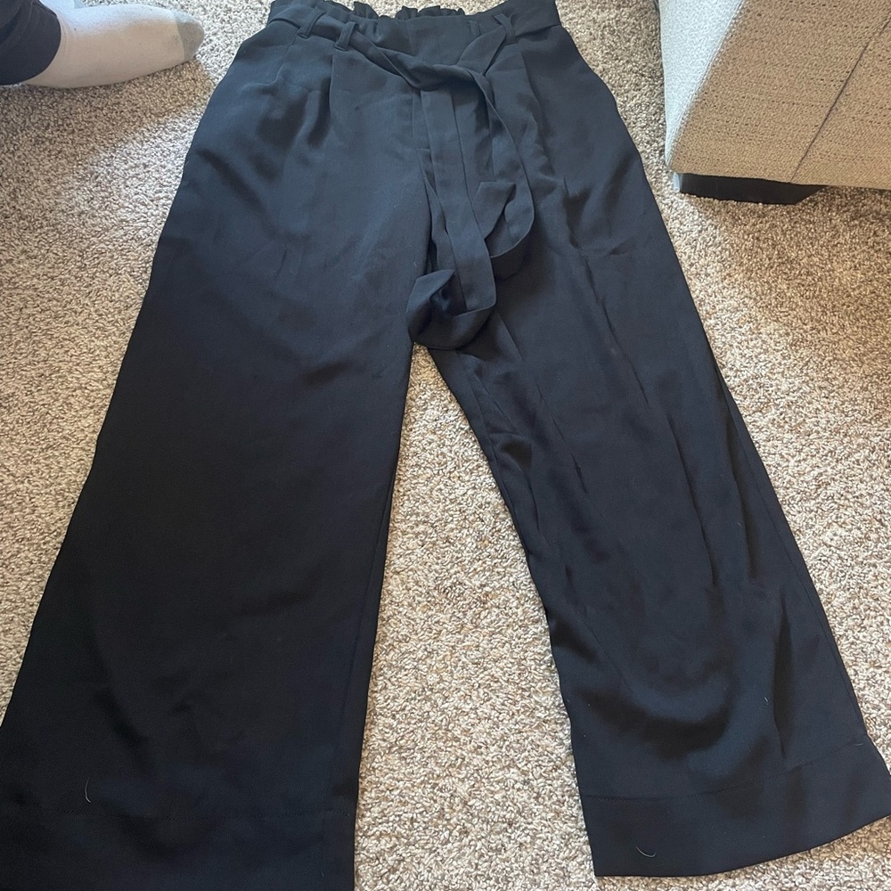 Elegant Black Wide-Leg Pants